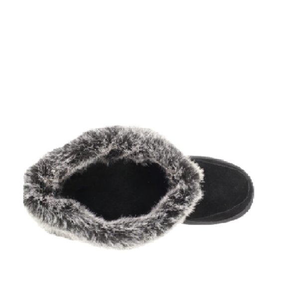 Rampage Women's Allie Faux Shearling Boot,Black Faux Suede,6 - Picture 4 of 4
